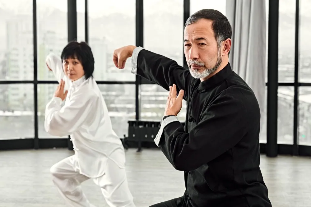 Kung Fu practitioner demonstrating traditional Chinese martial arts techniques