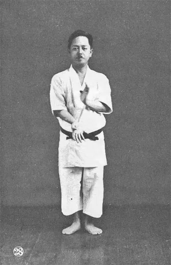 Historical portrait of Kenwa Mabuni, founder of Shito-ryu karate and an influential figure in the development of modern Japanese karate.