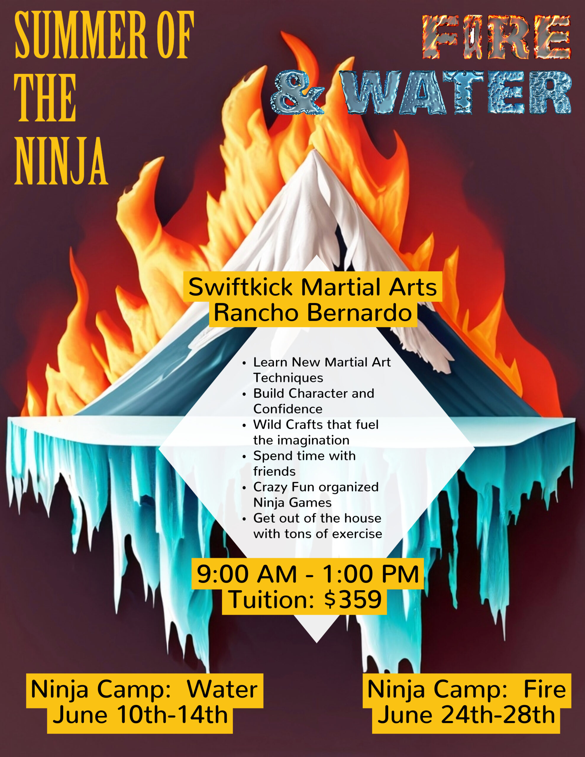 Fire & Water Ninja Camp